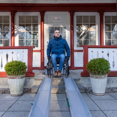 Stepless Folding Telescopic Ramps